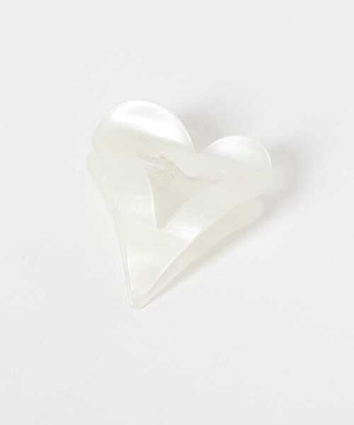 SMELLY（スメリー）の「オープンハートバンス（バレッタ/ヘアクリップ・レディース・ホワイト/グレー・-）」の8枚目の写真