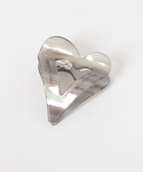 SMELLY（スメリー）の「オープンハートバンス（バレッタ/ヘアクリップ・レディース・ホワイト/グレー・-）」の9枚目の写真