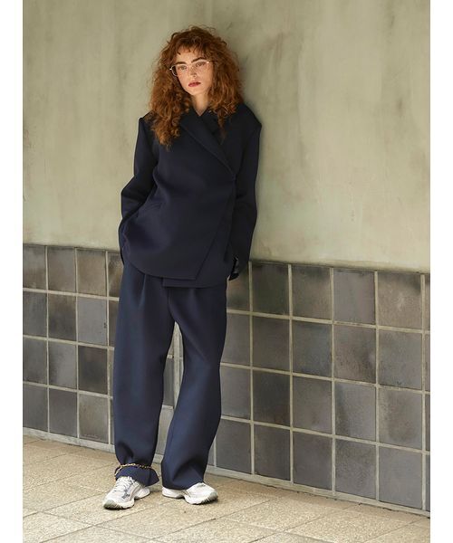 null.(ヌル)の「ダブルベルトパンツ(その他パンツ・レディース・アイボリー/ブラック・M/S)」の2枚目の写真