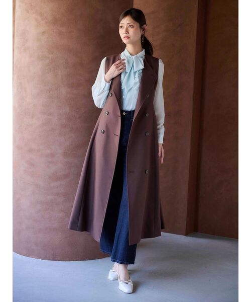 MERCURYDUO（マーキュリーデュオ）の「シフォンラッフルフリルボウタイブラウス（シャツ/ブラウス・レディース・オフホワイト/グレー/ベビーピンク/ライトブルー・FREE）」の12枚目の写真