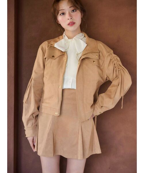 MERCURYDUO（マーキュリーデュオ）の「シフォンラッフルフリルボウタイブラウス（シャツ/ブラウス・レディース・オフホワイト/グレー/ベビーピンク/ライトブルー・FREE）」の18枚目の写真