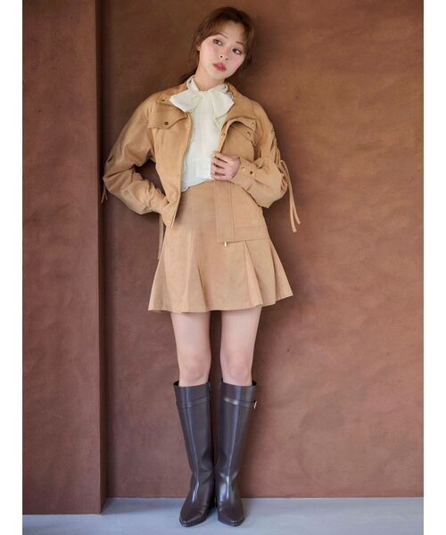 MERCURYDUO（マーキュリーデュオ）の「シフォンラッフルフリルボウタイブラウス（シャツ/ブラウス・レディース・オフホワイト/グレー/ベビーピンク/ライトブルー・FREE）」の20枚目の写真