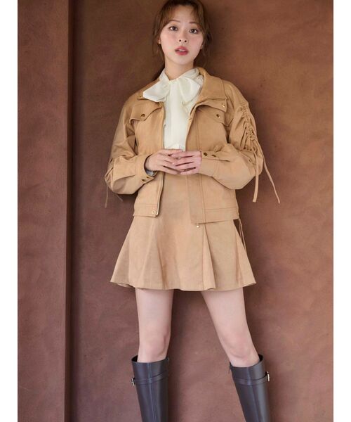 MERCURYDUO（マーキュリーデュオ）の「シフォンラッフルフリルボウタイブラウス（シャツ/ブラウス・レディース・オフホワイト/グレー/ベビーピンク/ライトブルー・FREE）」の21枚目の写真