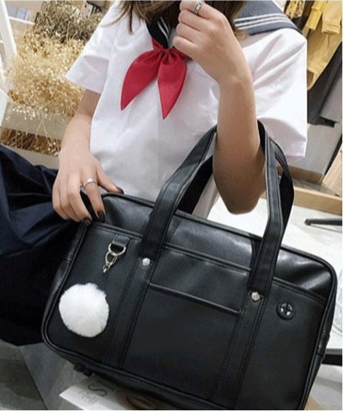 FREE STYLISTS(フリー スタイリスト)の「Y2K レトロスクールバッグ風 ユーティリティー2wayバッグ /A4対応大容量(ショルダーバッグ・レディース・ブラック/ブラウン・FREE)」の11枚目の写真