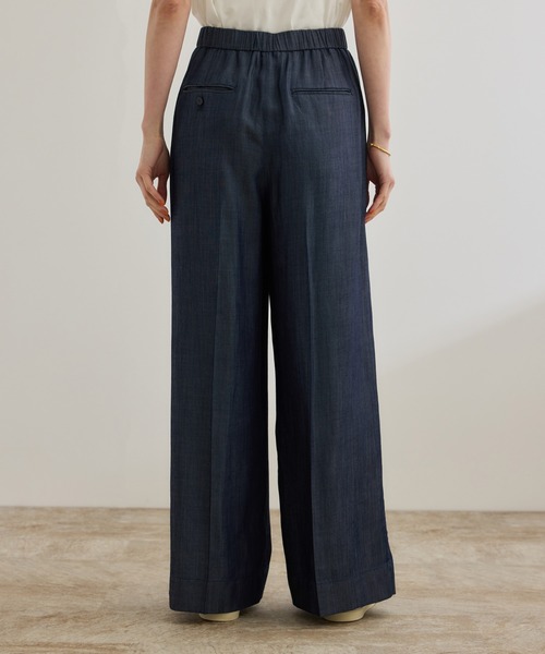 ROPE'(ロペ)の「【洗える】テンセルデニムイージーパンツ(その他パンツ・レディース・ブルー・36/38)」の6枚目の写真
