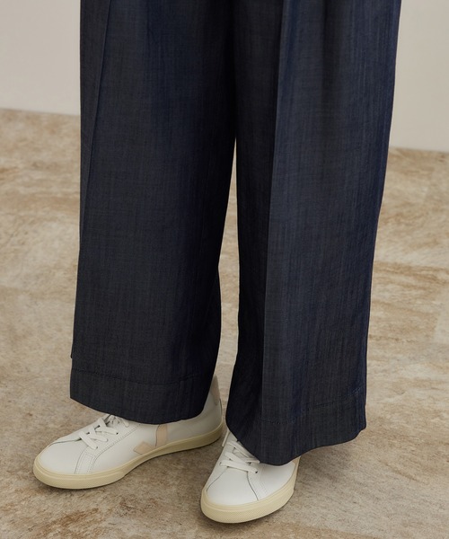 ROPE'(ロペ)の「【洗える】テンセルデニムイージーパンツ(その他パンツ・レディース・ブルー・36/38)」の10枚目の写真