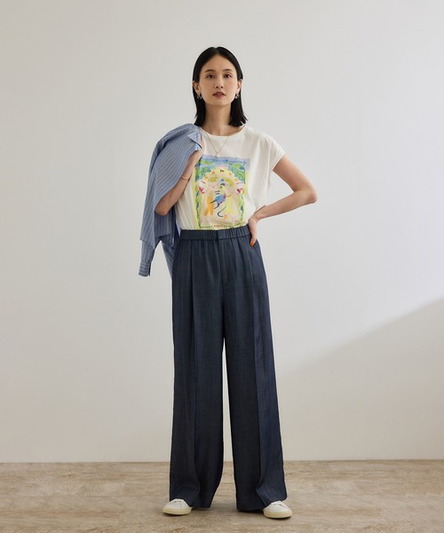 ROPE'(ロペ)の「【洗える】テンセルデニムイージーパンツ(その他パンツ・レディース・ブルー・36/38)」の13枚目の写真