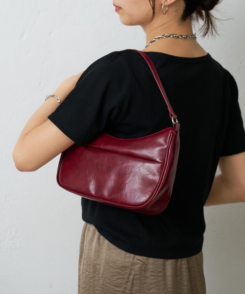 COLONY 2139（コロニートゥーワンスリーナイン）の「ヴィンテージ合皮ワンハンドルバッグ（ハンドバッグ・レディース・レッド/ブラウン/ブラック・FREE）」の18枚目の写真