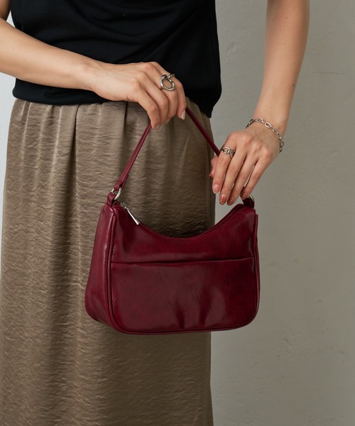 COLONY 2139（コロニートゥーワンスリーナイン）の「ヴィンテージ合皮ワンハンドルバッグ（ハンドバッグ・レディース・レッド/ブラウン/ブラック・FREE）」の19枚目の写真