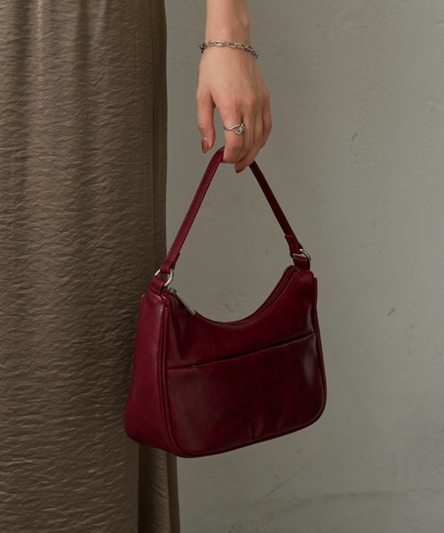 COLONY 2139（コロニートゥーワンスリーナイン）の「ヴィンテージ合皮ワンハンドルバッグ（ハンドバッグ・レディース・レッド/ブラウン/ブラック・FREE）」の20枚目の写真