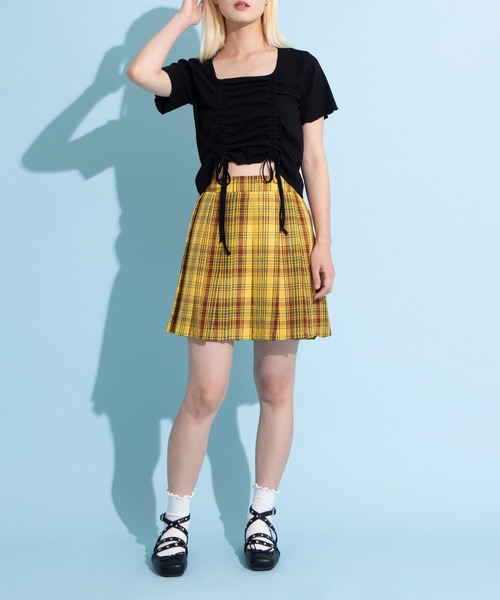 PUNYUS（プニュズ）の「ドロストトップス（Tシャツ/カットソー・レディース・ブラック/ホワイト・1/2/3/4）」の4枚目の写真