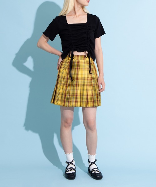 PUNYUS（プニュズ）の「ドロストトップス（Tシャツ/カットソー・レディース・ブラック/ホワイト・1/2/3/4）」の5枚目の写真