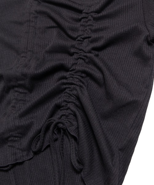 PUNYUS（プニュズ）の「ドロストトップス（Tシャツ/カットソー・レディース・ブラック/ホワイト・1/2/3/4）」の17枚目の写真