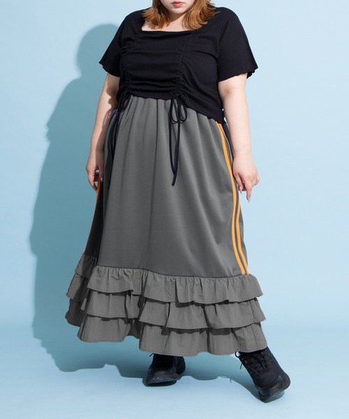 PUNYUS（プニュズ）の「ドロストトップス（Tシャツ/カットソー・レディース・ブラック/ホワイト・1/2/3/4）」の22枚目の写真