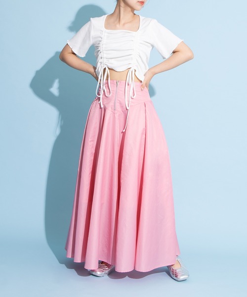 PUNYUS（プニュズ）の「ドロストトップス（Tシャツ/カットソー・レディース・ブラック/ホワイト・1/2/3/4）」の18枚目の写真