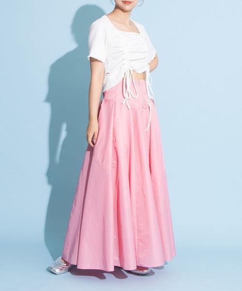 PUNYUS（プニュズ）の「ドロストトップス（Tシャツ/カットソー・レディース・ブラック/ホワイト・1/2/3/4）」の19枚目の写真