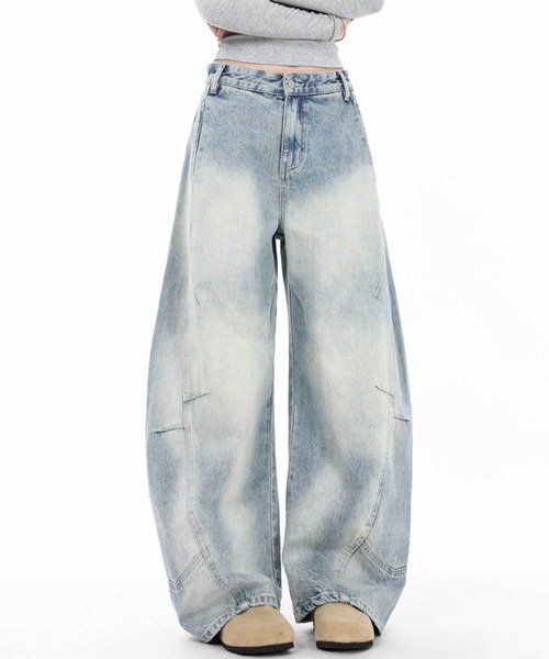 REBALANCE(リバランス)の「ワイドデニムパンツ(デニムパンツ・レディース・A・X-LARGE/LARGE/MEDIUM)」の2枚目の写真