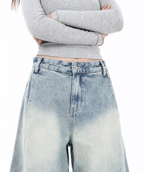 REBALANCE(リバランス)の「ワイドデニムパンツ(デニムパンツ・レディース・A・X-LARGE/LARGE/MEDIUM)」の6枚目の写真