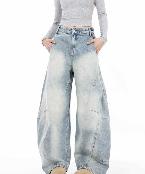 REBALANCE(リバランス)の「ワイドデニムパンツ(デニムパンツ・レディース・A・X-LARGE/LARGE/MEDIUM)」の8枚目の写真
