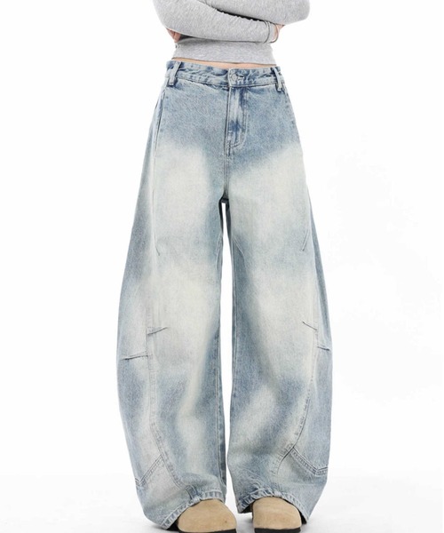 REBALANCE(リバランス)の「ワイドデニムパンツ(デニムパンツ・レディース・A・X-LARGE/LARGE/MEDIUM)」の9枚目の写真