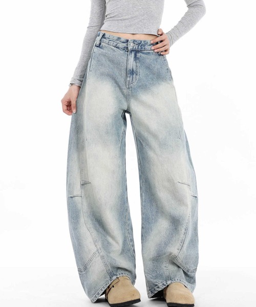 REBALANCE(リバランス)の「ワイドデニムパンツ(デニムパンツ・レディース・A・X-LARGE/LARGE/MEDIUM)」の10枚目の写真