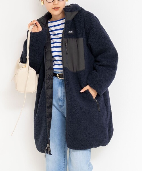 TAION NOLLEY'S ロングダウン　リバーシブル NOLLEY'S ×TAION タイオン別注 リバーシブルダウンジャケット L