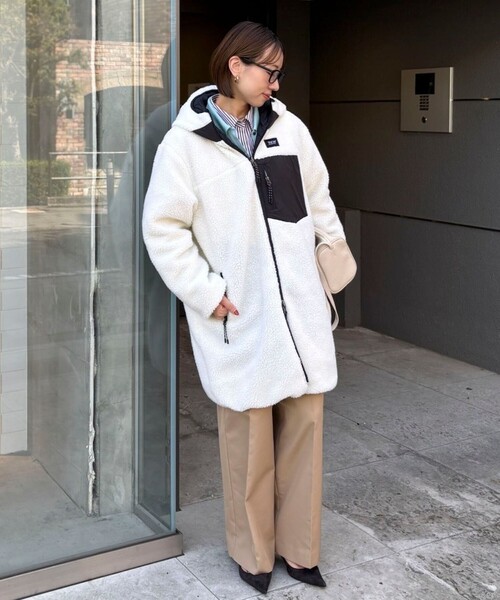 セール】◇【WEB限定】【TAION/タイオン】別注ボア×ダウンフードコート