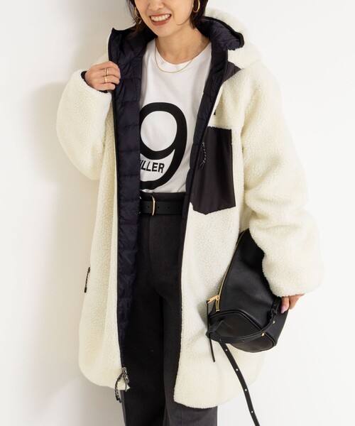 セール】◇【WEB限定】【TAION/タイオン】別注ボア×ダウンフードコート