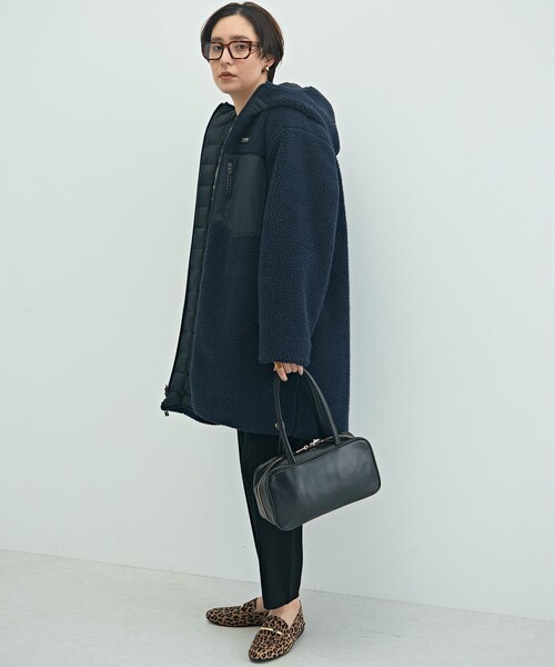 ◇【WEB限定】【TAION/タイオン】別注ボア×ダウンフードコート