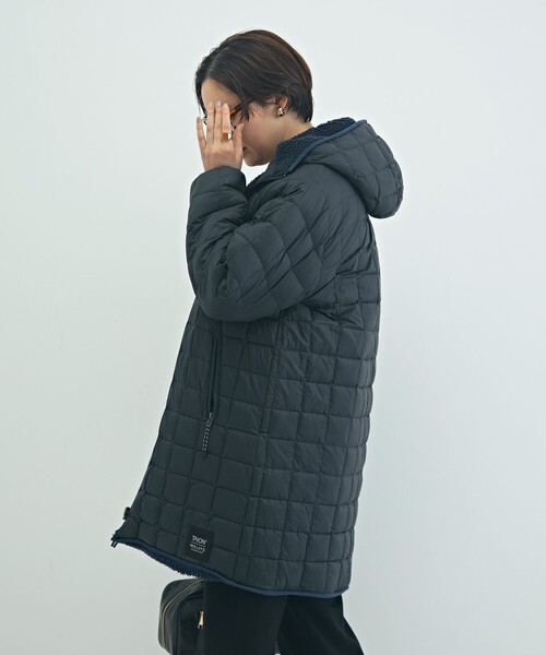 ◇【WEB限定】【TAION/タイオン】別注ボア×ダウンフードコート