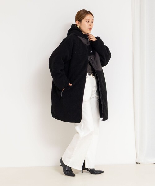 ◇【WEB限定】【TAION/タイオン】別注ボア×ダウンフードコート