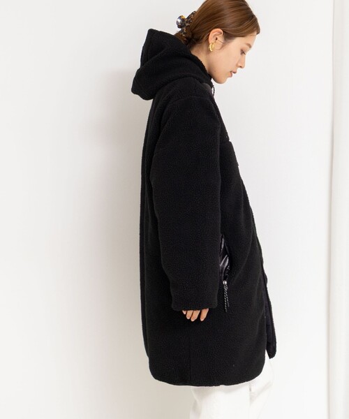 ◇【WEB限定】【TAION/タイオン】別注ボア×ダウンフードコート