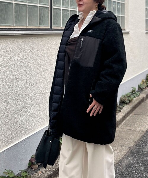 セール】◇【WEB限定】【TAION/タイオン】別注ボア×ダウンフードコート