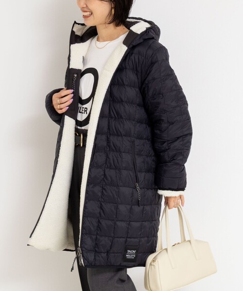 ◇【WEB限定】【TAION/タイオン】別注ボア×ダウンフードコート