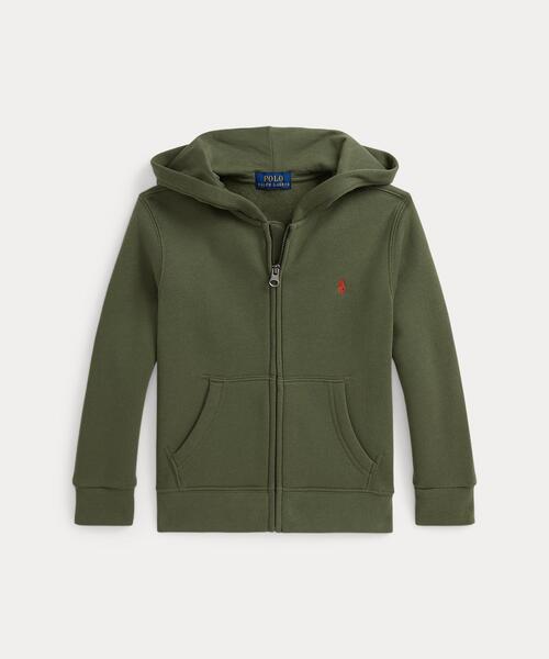 POLO RALPH LAUREN CHILDRENSWEAR(ポロ ラルフ ローレン チルドレンズウェア)の「フリース フルジップ フーディ(パーカー・キッズ・グリーン・7/3/4/6)」の1枚目の写真