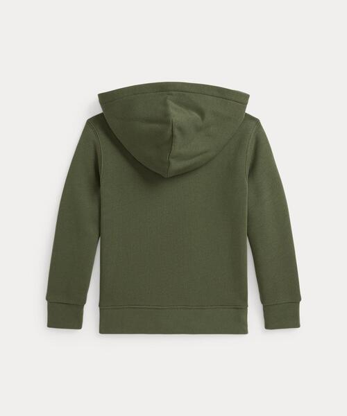 POLO RALPH LAUREN CHILDRENSWEAR(ポロ ラルフ ローレン チルドレンズウェア)の「フリース フルジップ フーディ(パーカー・キッズ・グリーン・7/3/4/6)」の4枚目の写真
