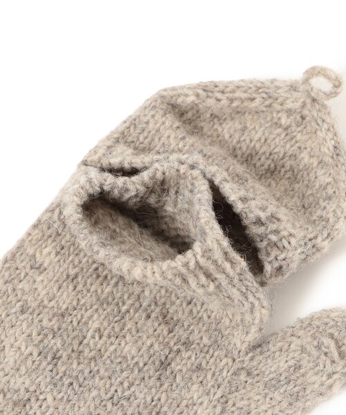 セール】手編み フラワー刺繍 ミトン（手袋）｜BEAMS BOY（ビームス