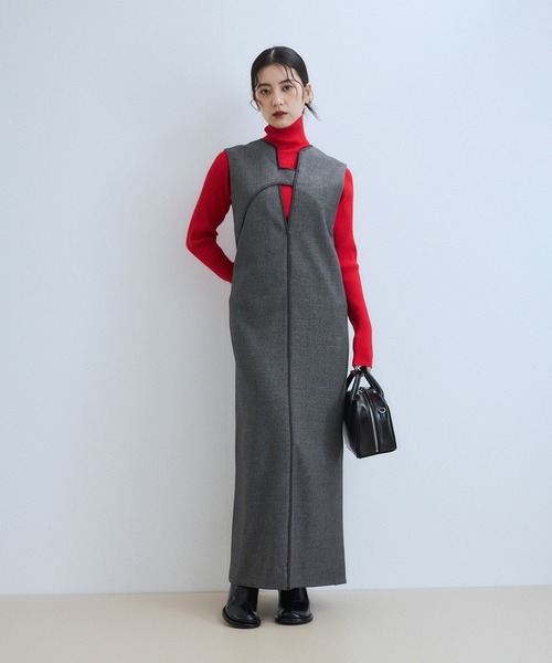ADAM ET ROPÉ FEMME 2WAY MIXツイードジャンパースカート ADAM ET ROPÉ FEMME(アダム エ ロペ ファム) / 【WEB限定】2WAY