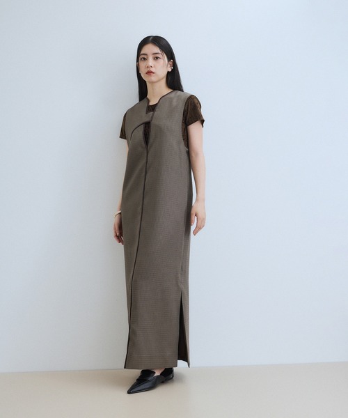 WEB限定】2WAY MIXツイードジャンパースカート（ワンピース