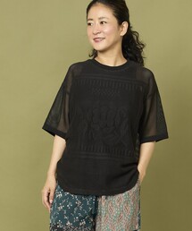 Freada | Freada/フリーダ メッシュ フラワー Tシャツ(Tシャツ/カットソー)