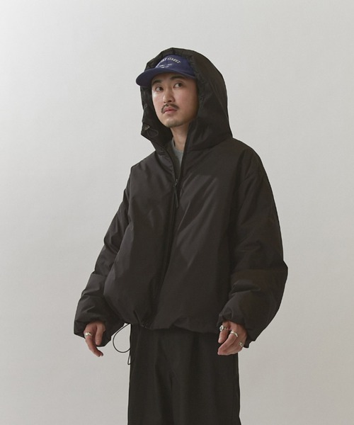 Lui's（ルイス）の「フードダウンブルゾン（ダウンジャケット/コート・メンズ・ブラック/ホワイト・S/M）」の14枚目の写真