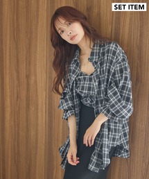 mysty woman | オンブレーチェックキャミSETシャツ 581991(シャツ/ブラウス)