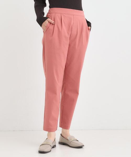 SHOO・LA・RUE（シューラルー）の「【洗える/S-LL/美脚シルエット】ハイパーストレッチ テーパードパンツ（その他パンツ・レディース・オレンジ/ベージュ/ブラック/カーキ・04/01/02/03）」の4枚目の写真