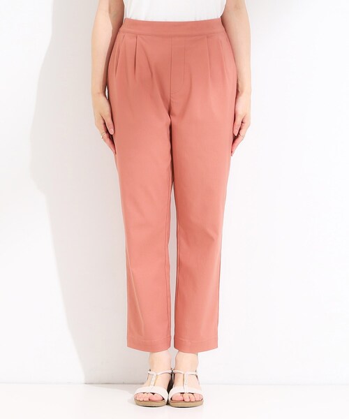 SHOO・LA・RUE（シューラルー）の「【洗える/S-LL/美脚シルエット】ハイパーストレッチ テーパードパンツ（その他パンツ・レディース・オレンジ/ベージュ/ブラック/カーキ・04/01/02/03）」の21枚目の写真