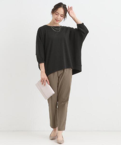 SHOO・LA・RUE（シューラルー）の「【洗える/S-LL/美脚シルエット】ハイパーストレッチ テーパードパンツ（その他パンツ・レディース・オレンジ/ベージュ/ブラック/カーキ・04/01/02/03）」の9枚目の写真