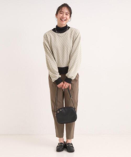 SHOO・LA・RUE（シューラルー）の「【洗える/S-LL/美脚シルエット】ハイパーストレッチ テーパードパンツ（その他パンツ・レディース・オレンジ/ベージュ/ブラック/カーキ・04/01/02/03）」の8枚目の写真