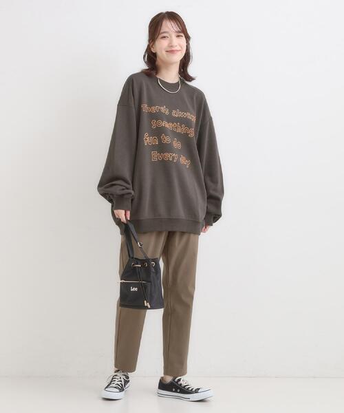 SHOO・LA・RUE（シューラルー）の「【洗える/S-LL/美脚シルエット】ハイパーストレッチ テーパードパンツ（その他パンツ・レディース・オレンジ/ベージュ/ブラック/カーキ・04/01/02/03）」の7枚目の写真