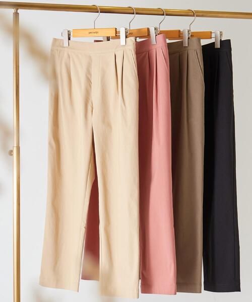 SHOO・LA・RUE（シューラルー）の「【洗える/S-LL/美脚シルエット】ハイパーストレッチ テーパードパンツ（その他パンツ・レディース・オレンジ/ベージュ/ブラック/カーキ・04/01/02/03）」の5枚目の写真