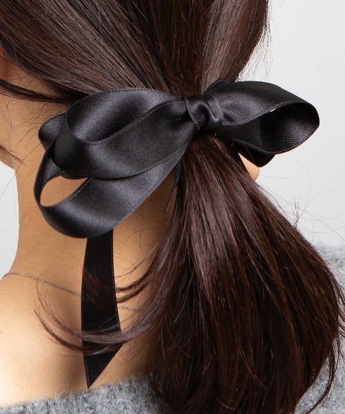 セール】レイヤード ロングリボン ヘアゴム（ヘアゴム）｜kirakiraShop