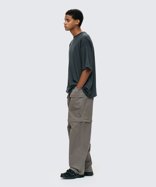 WILD THINGS（ワイルドシングス）の「ルーラル コンバーチブルパンツ│RURAL CONVERTIBLE PANTS（カーゴパンツ・メンズ・ブラック/チャコールグレー・XL/S/L/M）」の4枚目の写真